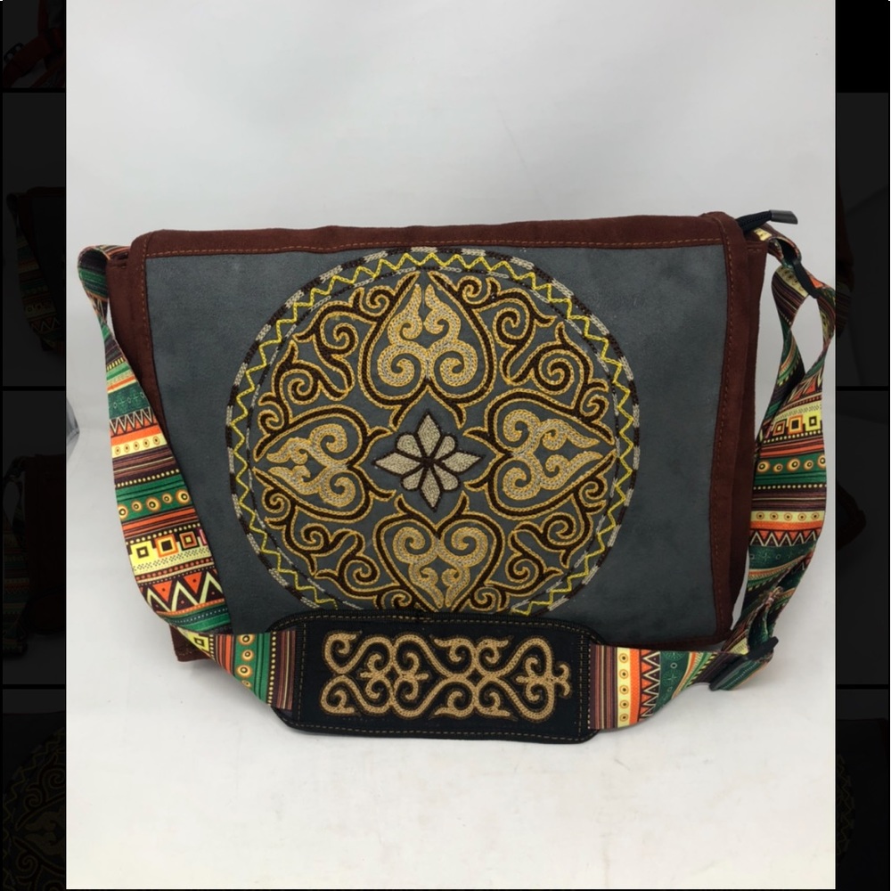 Kazakh Traditional Embroiled Crossbody Bag